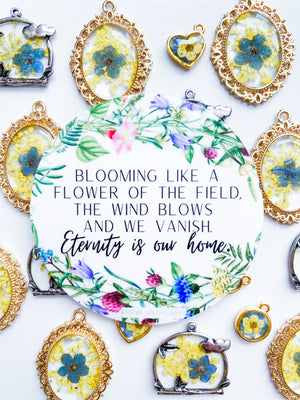 Eternity is our Home Floral Vinyl Sticker